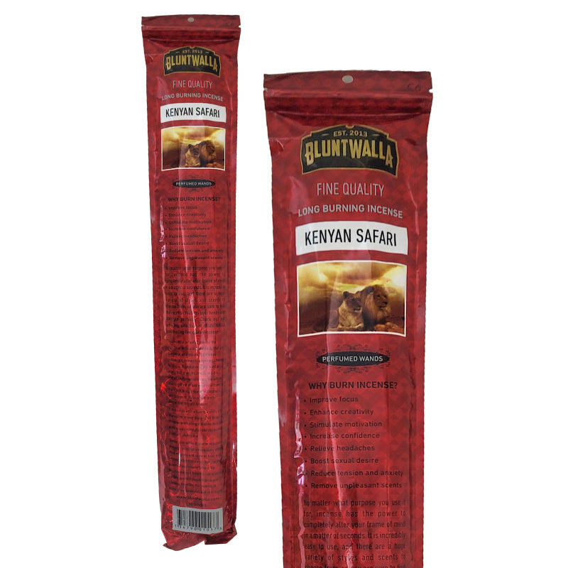 19" Jumbo Bluntwalla Kenyan Safari Scent Incense Pack