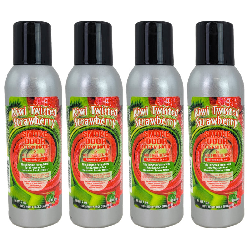 Kiwi Twisted Strawberry Scent 7oz Smoke Odor Exterminator Aerosol Can Spray