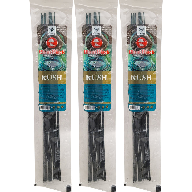 Kush Scent 10.5" Blunt Black Incense, 12-Stick Pack