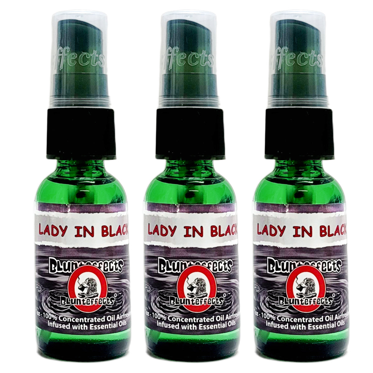 BluntEffects Air Freshener Spray, 1OZ Lady In Black