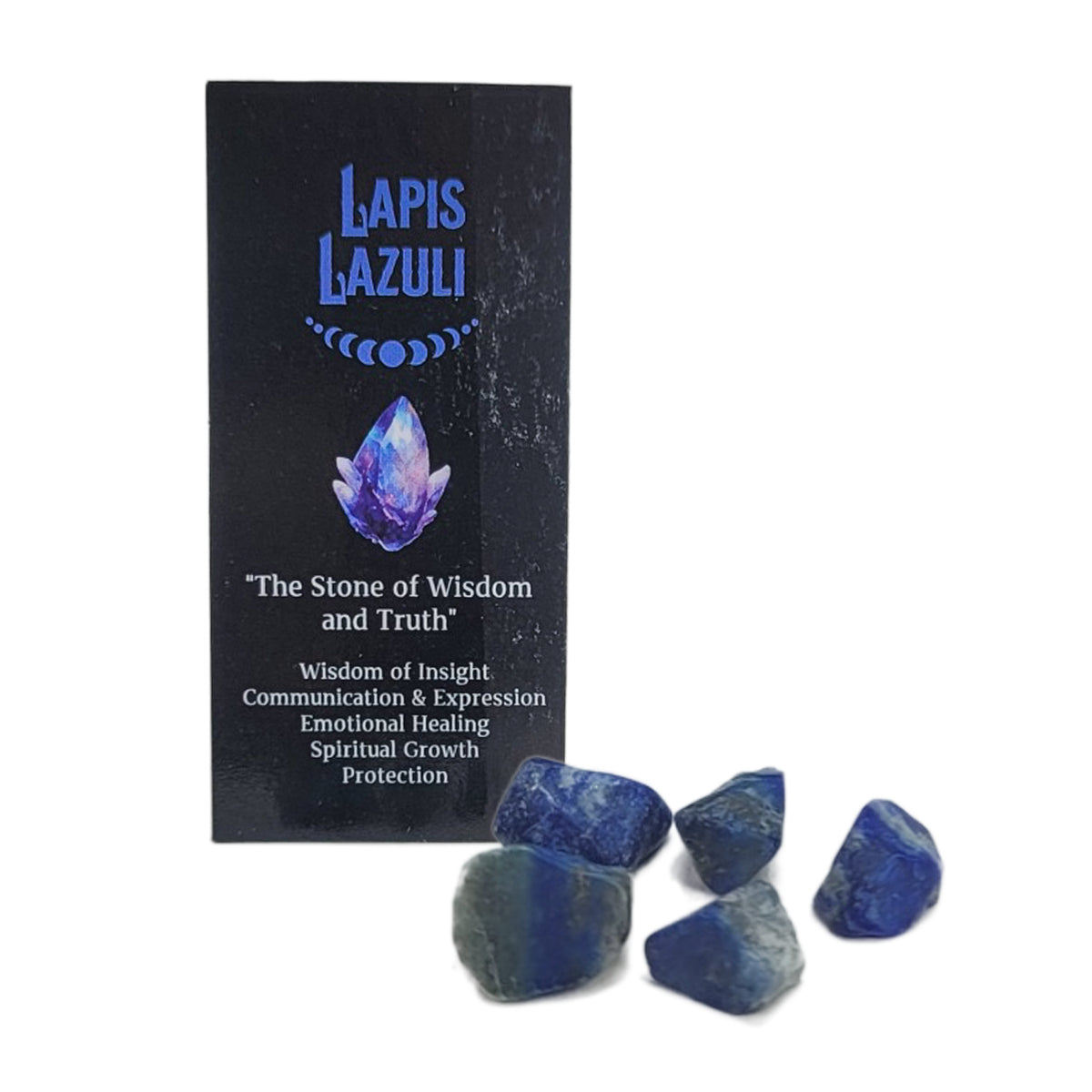 Lapis Lazuli 15g 8" Incense Pack + Crystals, by Crystal Magic Incense