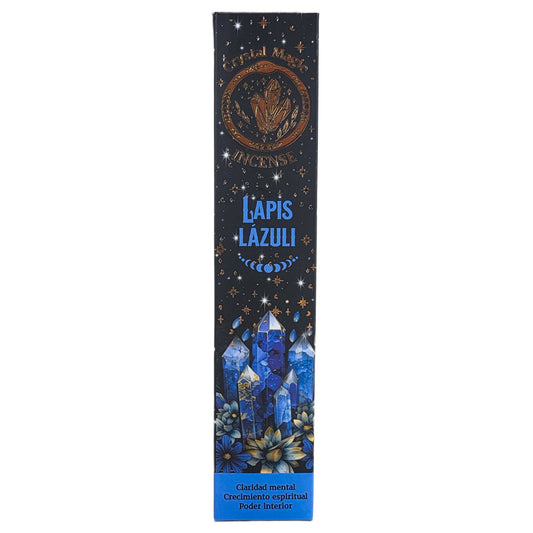 Lapis Lazuli 15g 8" Incense Pack + Crystals, by Crystal Magic Incense