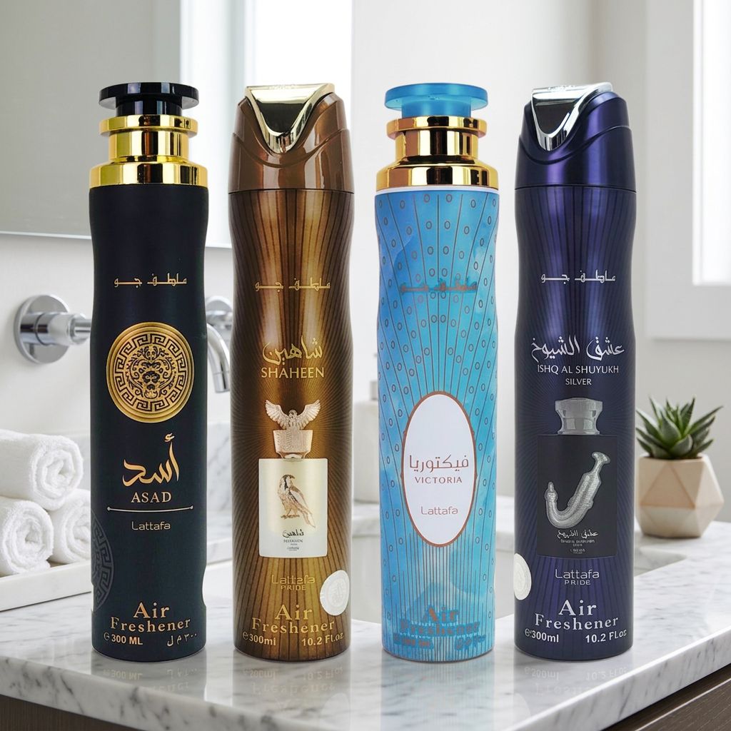 4-PACK SAMPLER #L2 Lattafa 300ml Aerosol Air Freshener Sprays