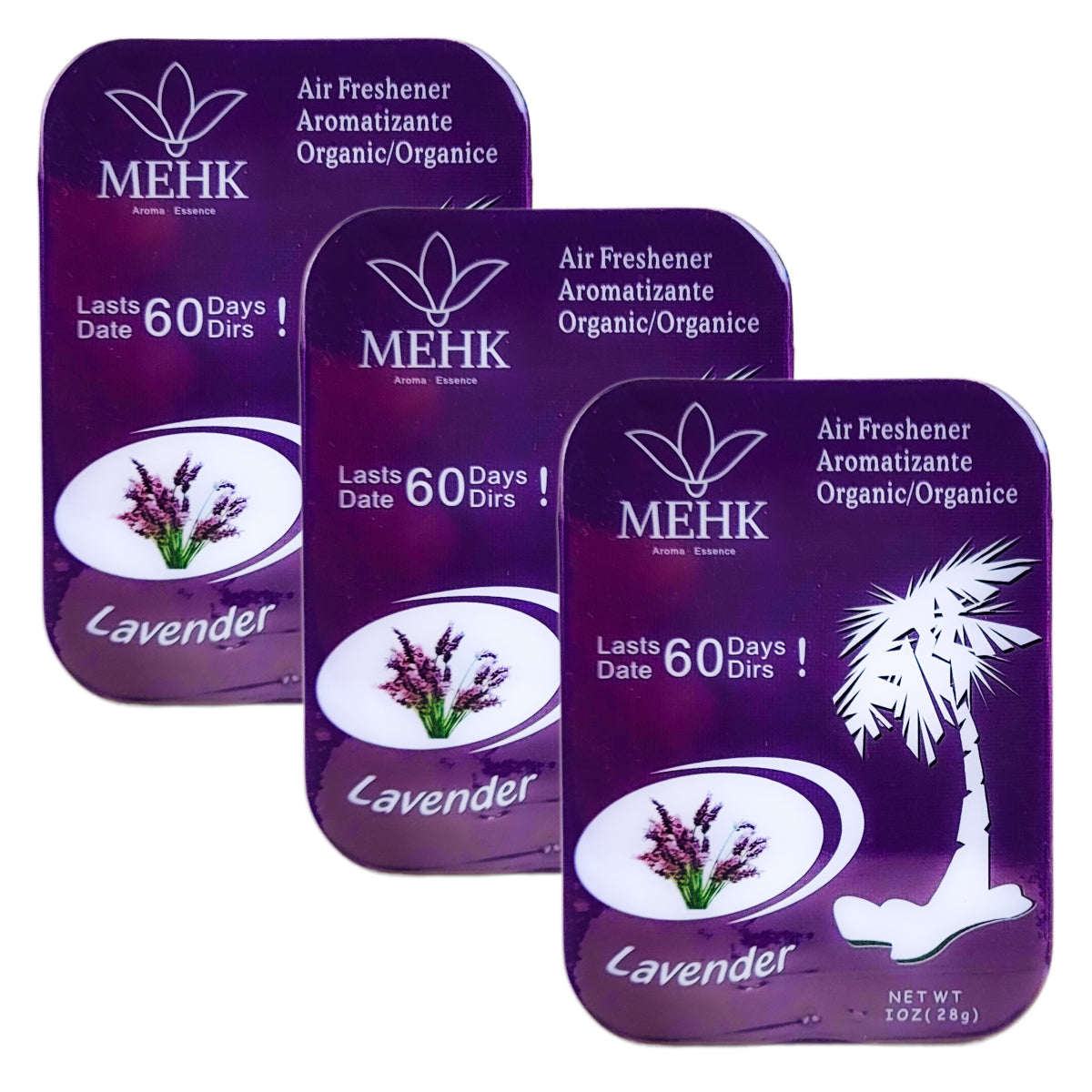 MEHK Car Air Freshener 1oz Tins, Lavender Scent