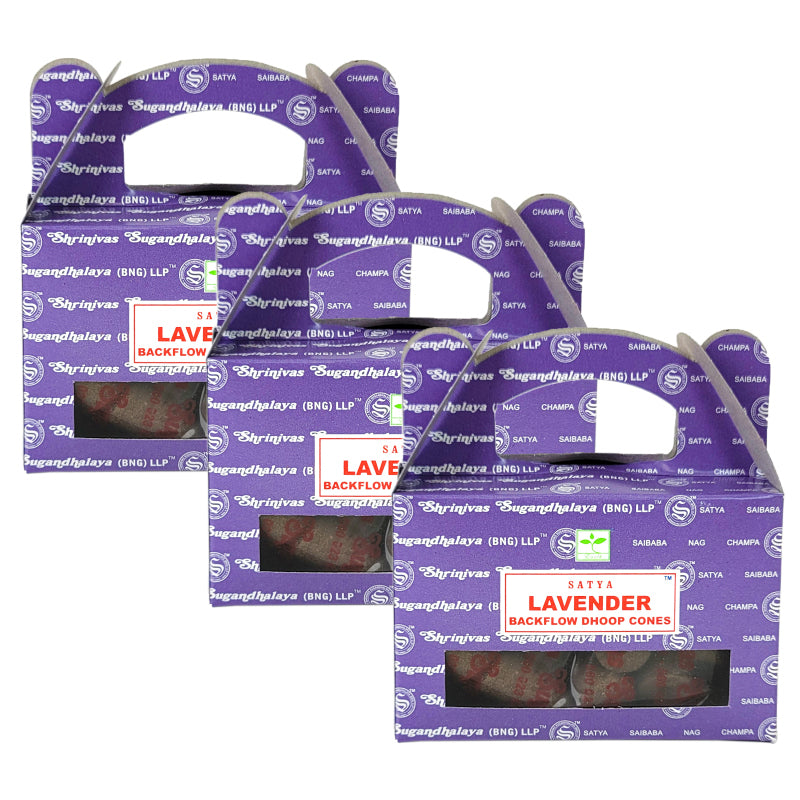 Satya BNG Lavender Backflow Cones, 24ct Packs