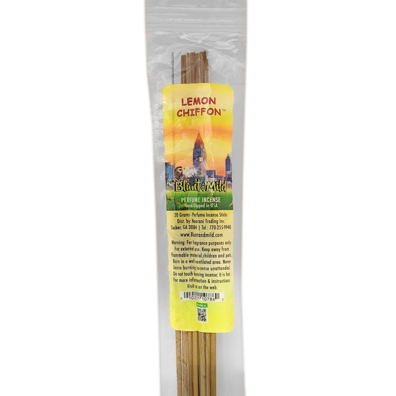 Lemon Chiffon 10.5" Blunt & Mild Incense, 20g Pack