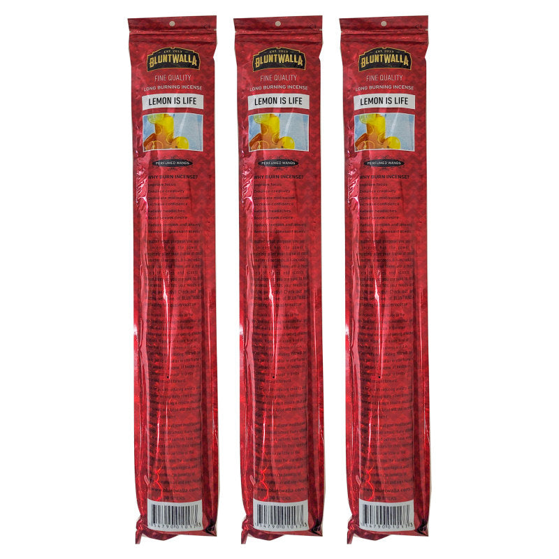 19" Jumbo Bluntwalla Lemon Is Life Scent Incense Pack