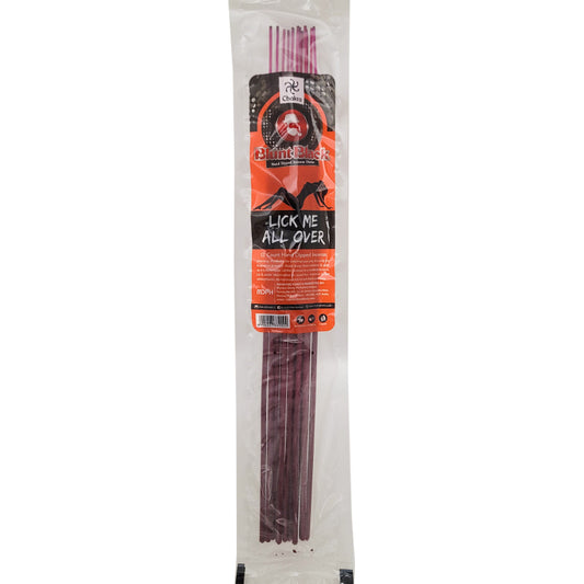 Lick Me All Over Scent 10.5" Blunt Black Incense, 12-Stick Pack