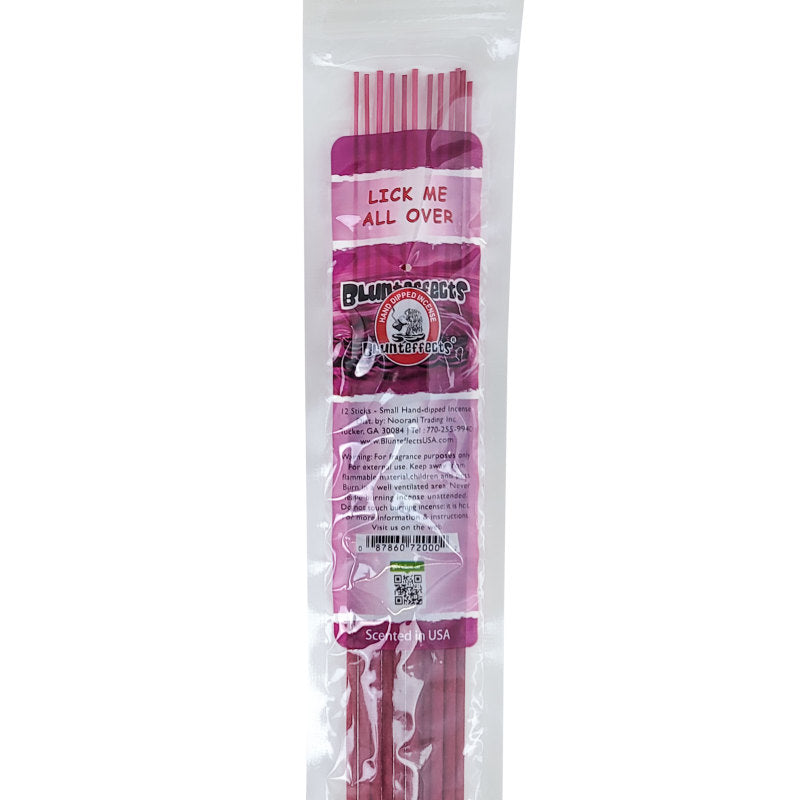 10.5" BluntEffects Incense Fragrance Wands, 12-Pack Lick Me All Over Scent