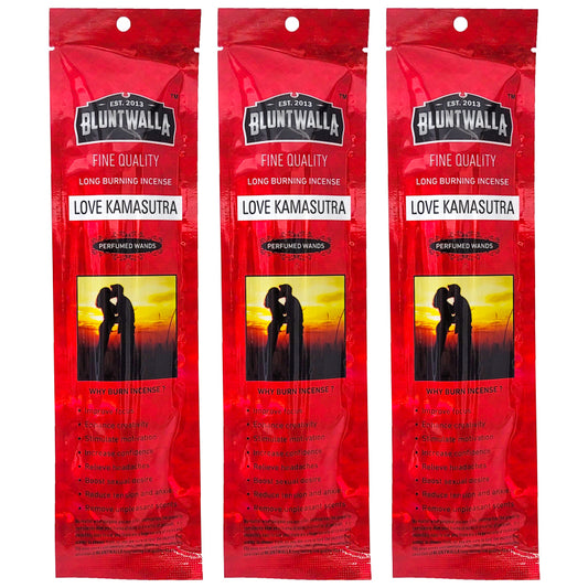 8" Short Bluntwalla Incense Packs, Love Kama Sutra Scent