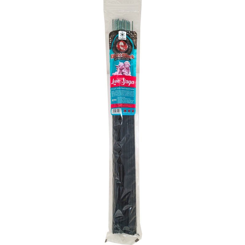 Love Saga Scent 19" Blunt Black Jumbo Incense