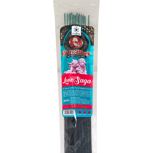 Love Saga Scent 19" Blunt Black Jumbo Incense