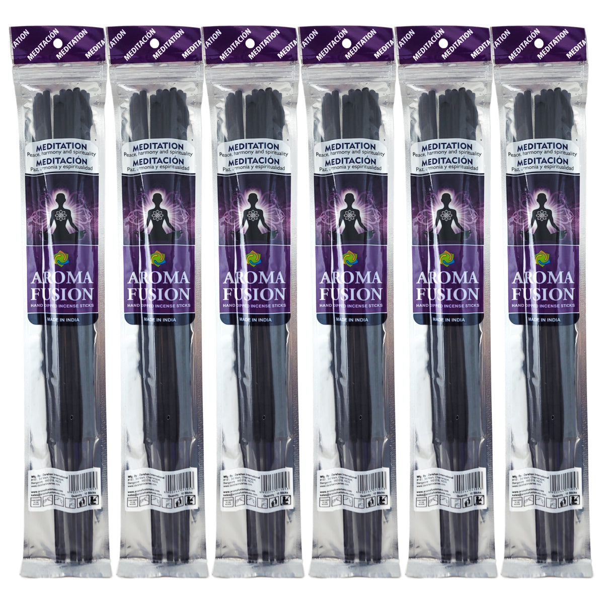 Meditation Scent Aroma Fusion 19" Jumbo Incense, 10-Stick Pack