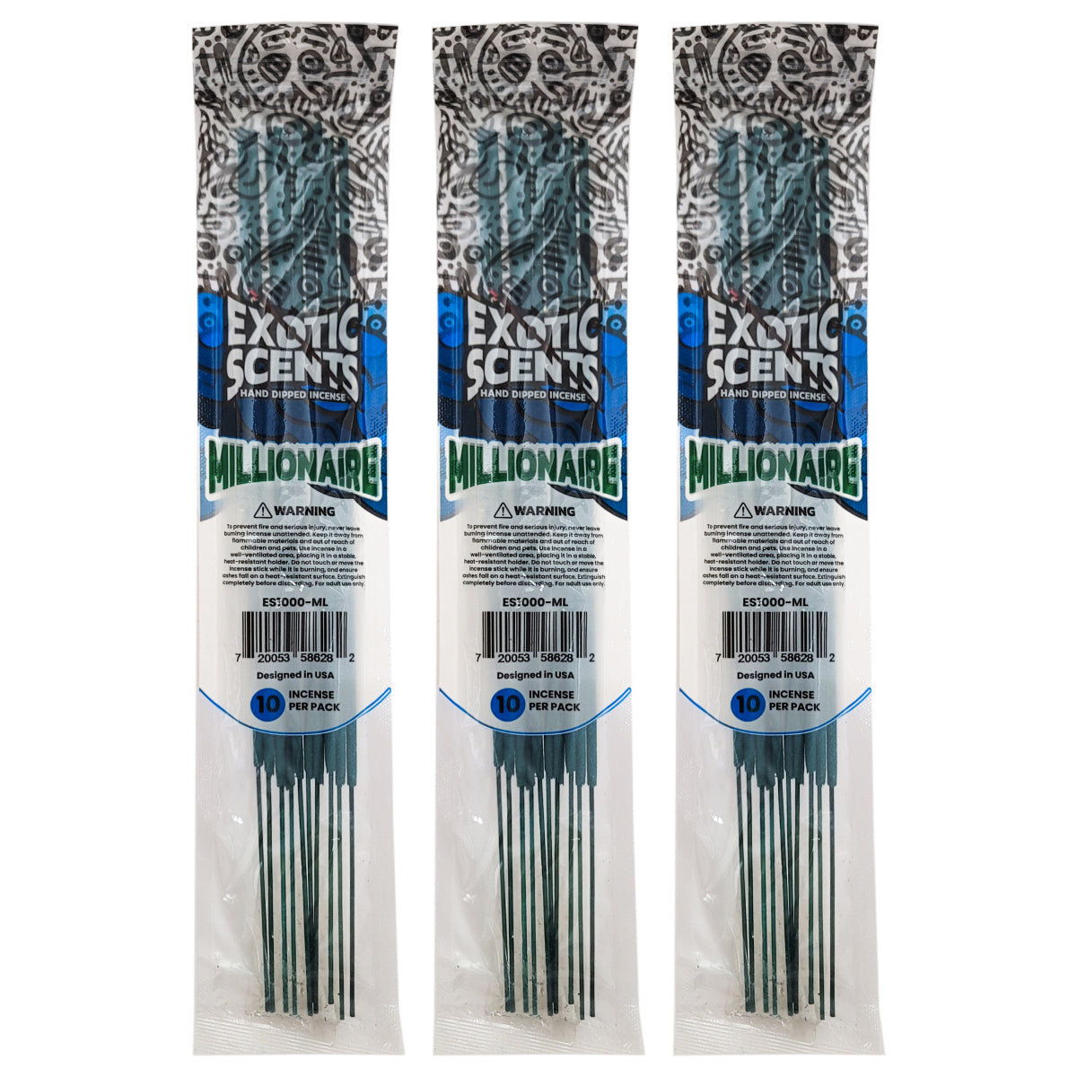 Millionaire Scent 11" Exotic Scents Incense