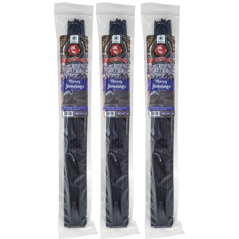 Money Blessings Scent 19" Blunt Black Jumbo Incense