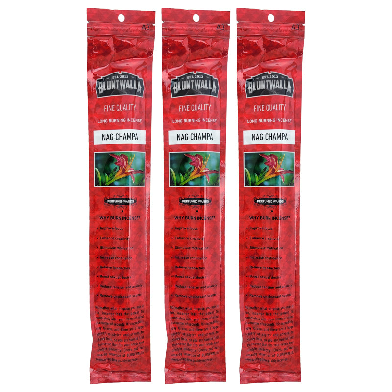 Nag Champa 11" Bluntwalla Incense Pack