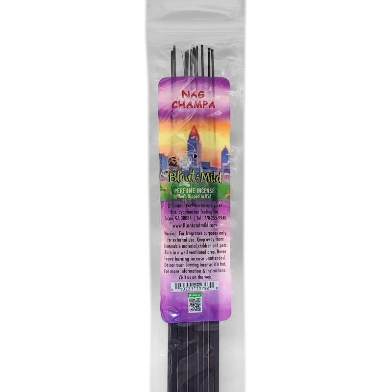 Nag Champa 10.5" Blunt & Mild Incense, 20g Pack
