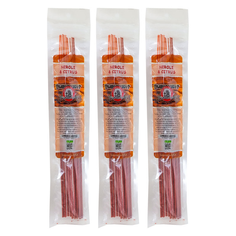 10.5" BluntEffects Incense Fragrance Wands, 12-Pack Neroli & Citrus