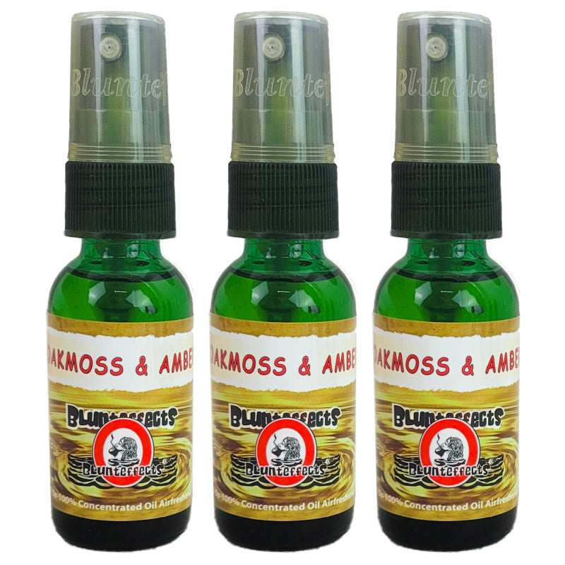BluntEffects Air Freshener Spray, 1OZ Oakmoss & Amber