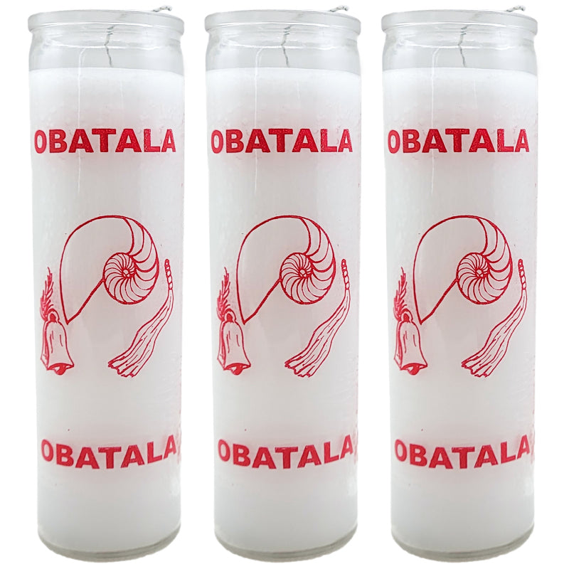 7 Day Candle, Orisha Obatala (White)