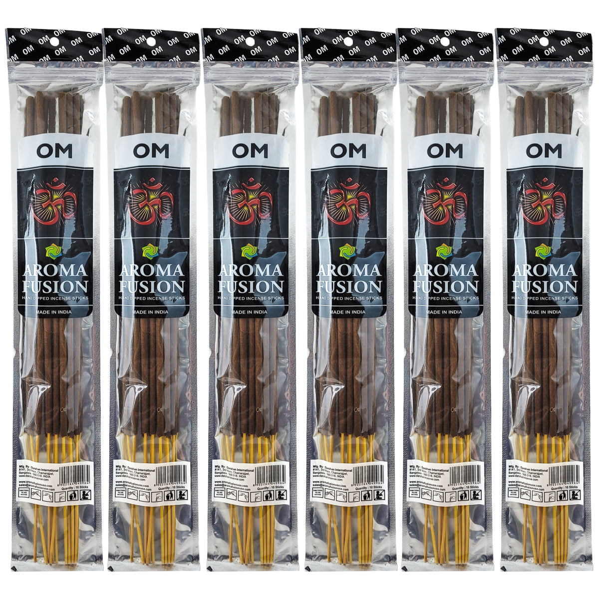 OM Scent Aroma Fusion 19" Jumbo Incense, 10-Stick Pack
