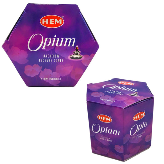 HEM Backflow Incense Cones, 40 Cone Pack, Opium