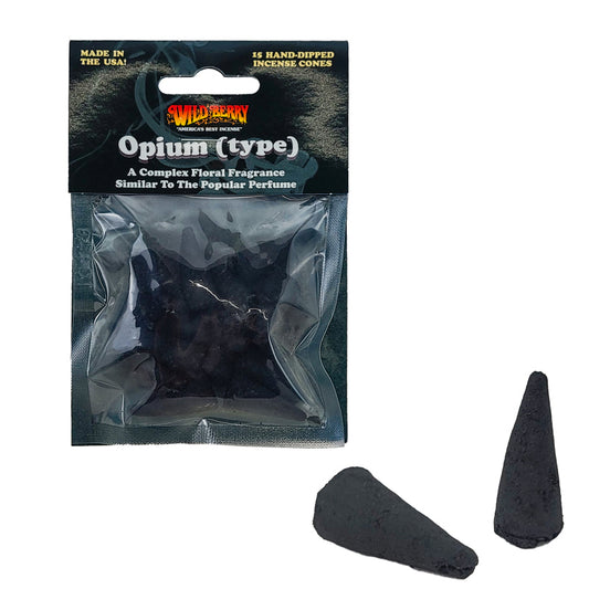 Opium Type Wild Berry Incense Cones, 15ct Packs