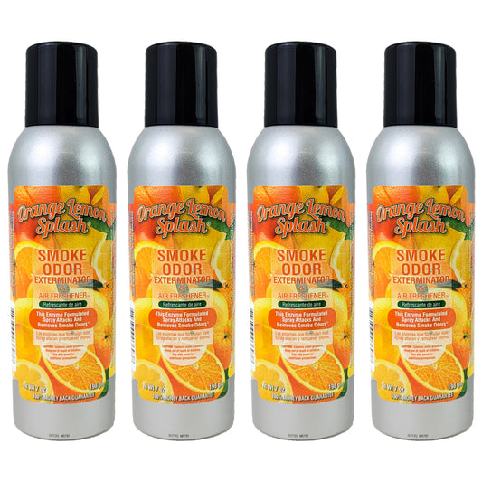 Orange Lemon Splash Scent 7oz Smoke Odor Exterminator Aerosol Can Spray