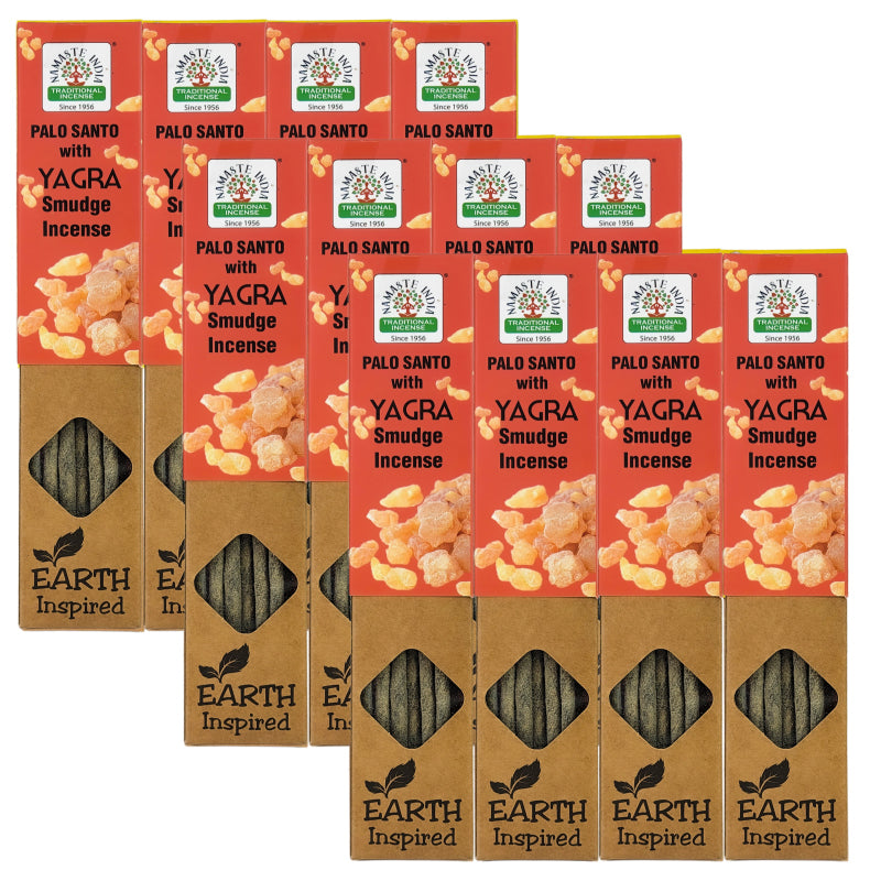 Palo Santo with Yagra 15g 8" Incense Pack, by Namaste India