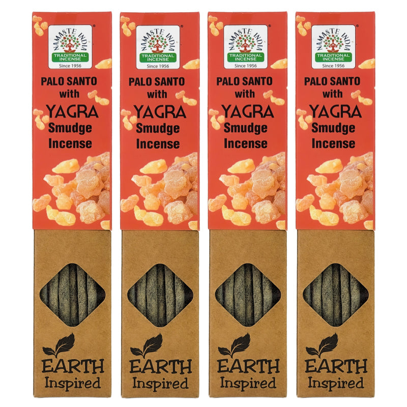 Palo Santo with Yagra 15g 8" Incense Pack, by Namaste India