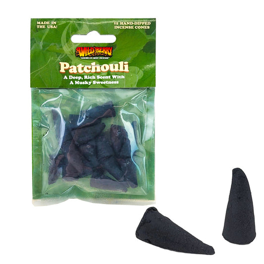 Patchouli Wild Berry Incense Cones, 15ct Packs