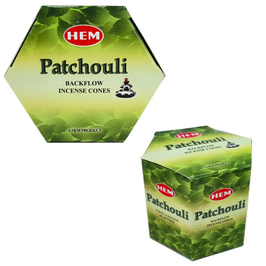 HEM Backflow Incense Cones, 40 Cone Pack, Patchouli