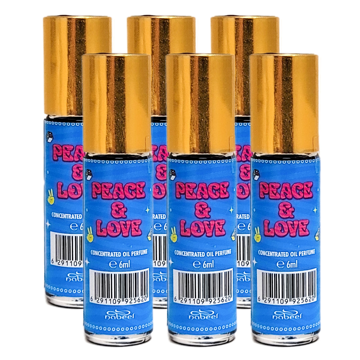 6ml Roll-On Body Oil Perfume, Peace & Love Scent by Nabeel