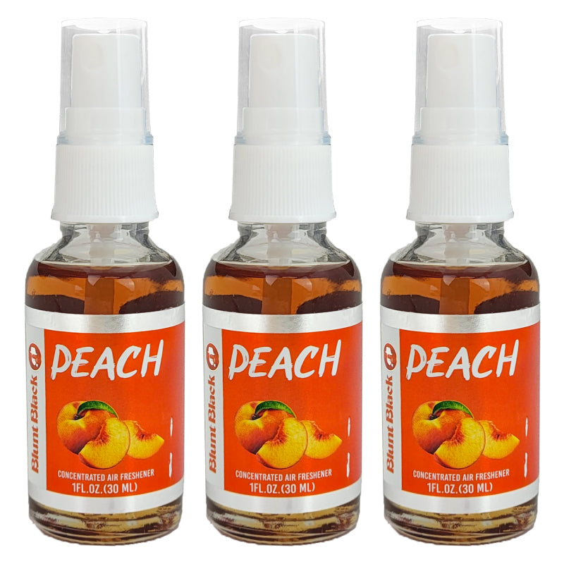 Peach Scent Blunt Black 1OZ Air Freshener Spray