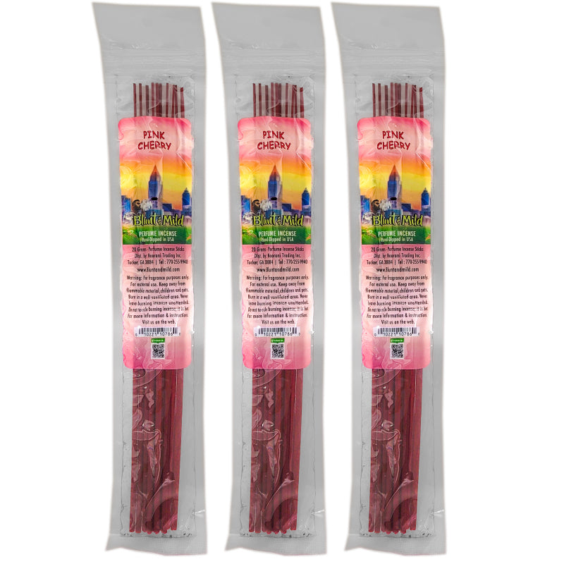 Pink Cherry 10.5" Blunt & Mild Incense, 20g Pack