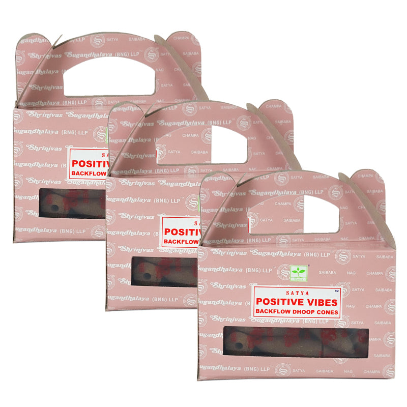 Satya BNG Positive Vibes Backflow Cones, 24ct Packs