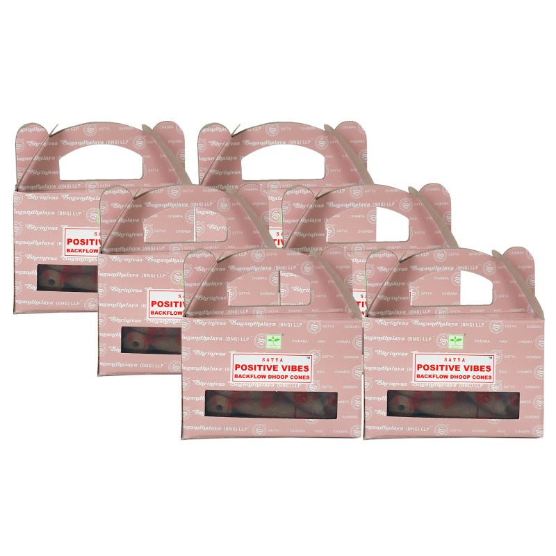 Satya BNG Positive Vibes Backflow Cones, 24ct Packs