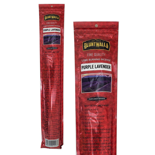 19" Jumbo Bluntwalla Purple Lavender Scent Incense Pack