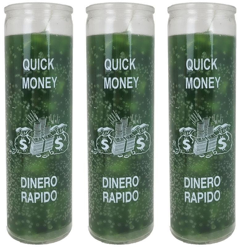 7 Day Candle, Quick Money (Green)