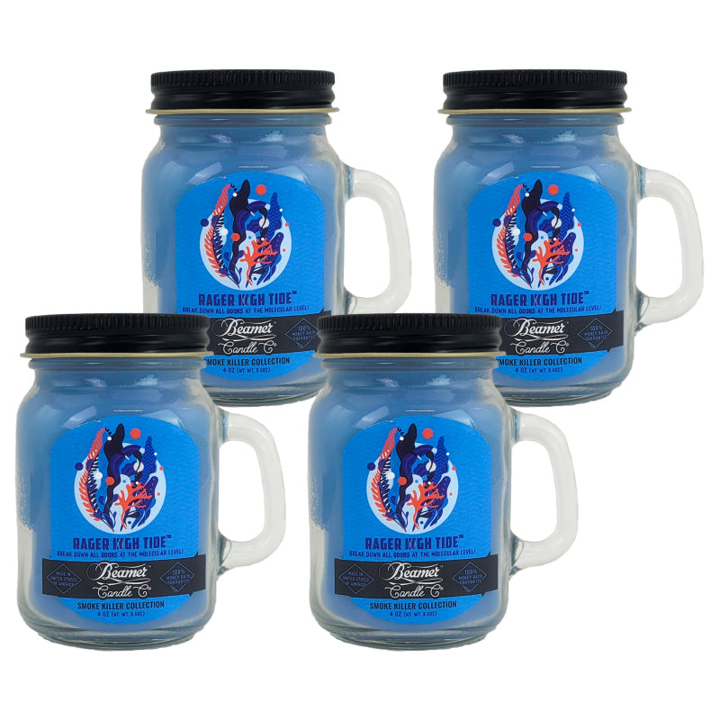 MINI 3" Rager High Tide Jar Candle, 4oz Odor & Smoke Killer, by Beamer Candle Co