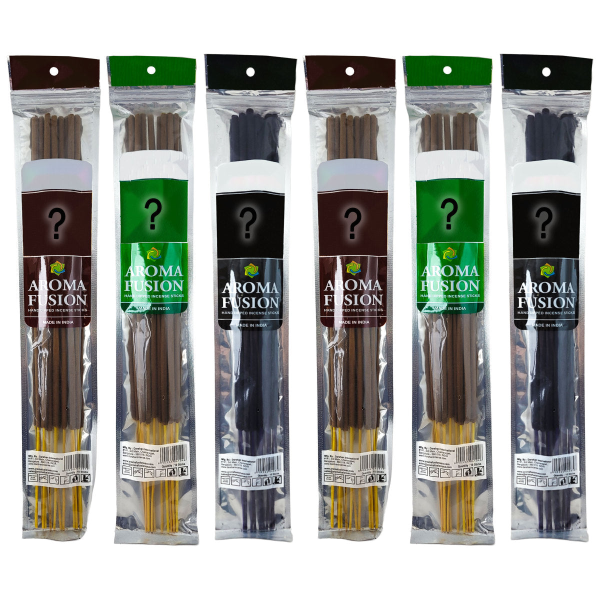 ASSORTED Aroma Fusion 19" Jumbo Incense, 10-Stick Packs