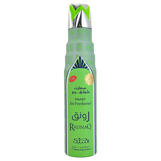 Raunaq Scent Dry Aerosol Air Freshener Spray, 300ml, by Nabeel