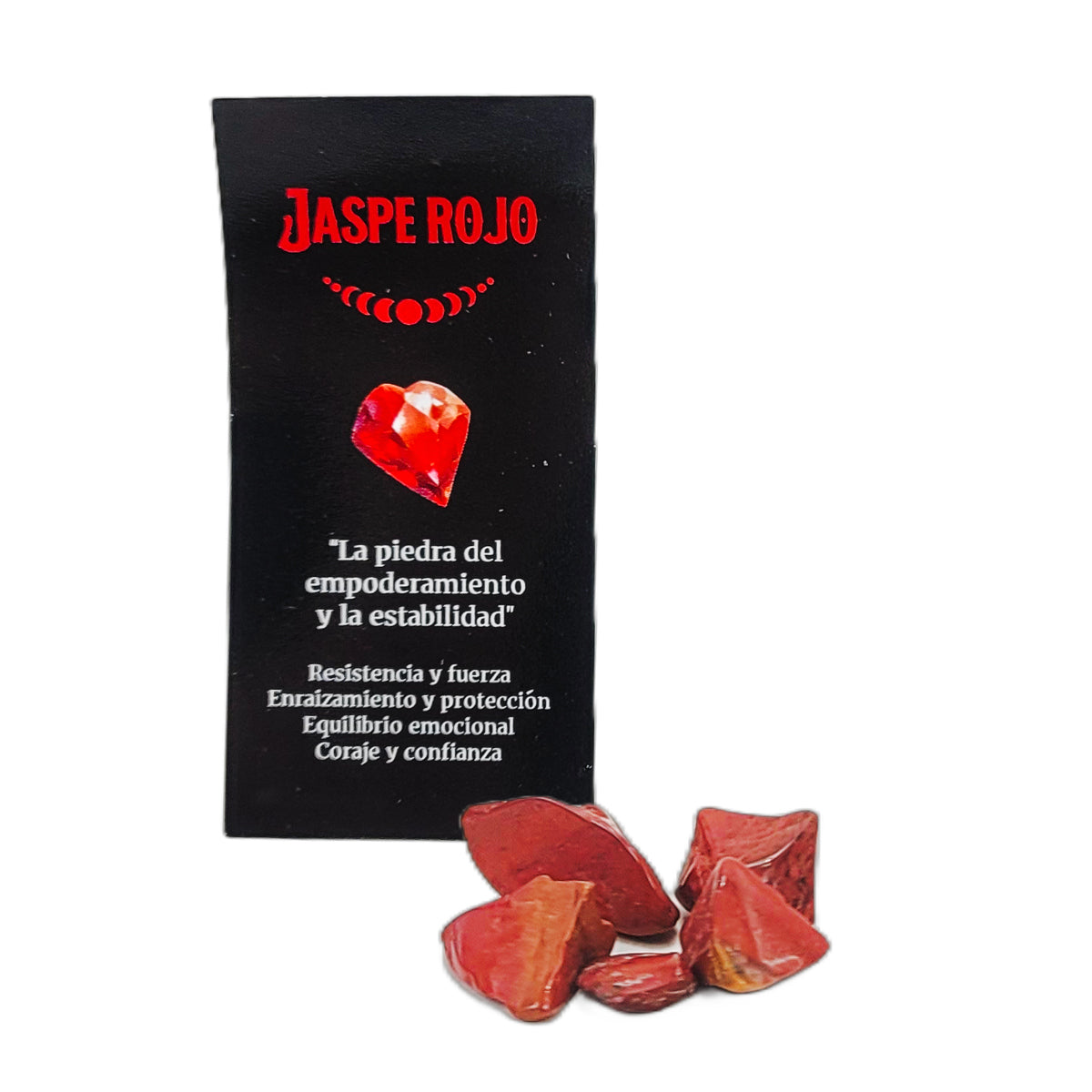 Red Jasper 15g 8" Incense Pack + Crystals, by Crystal Magic Incense