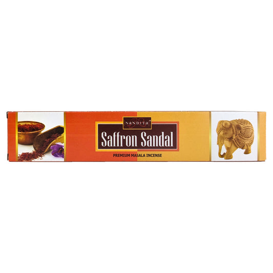 Nandita Saffron Sandal Incense Sticks, 15g Pack