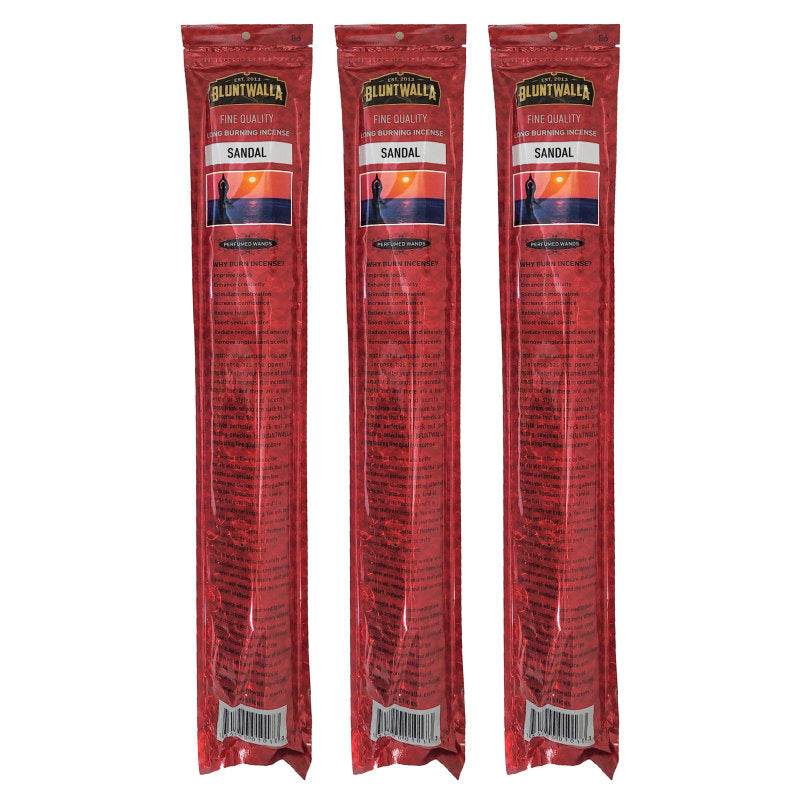 19" Jumbo Bluntwalla Sandal Scent Incense Pack