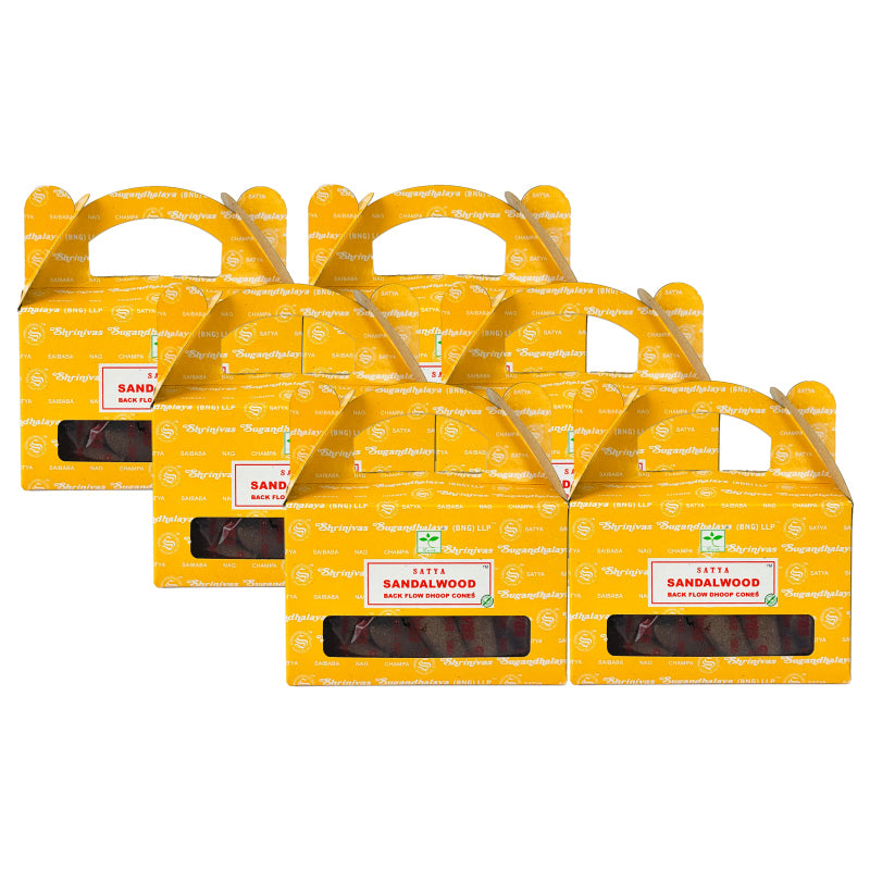 Satya BNG Sandalwood Backflow Cones, 24ct Packs
