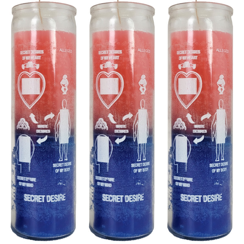 7 Day Candle, Secret Desire (Pink/Blue)