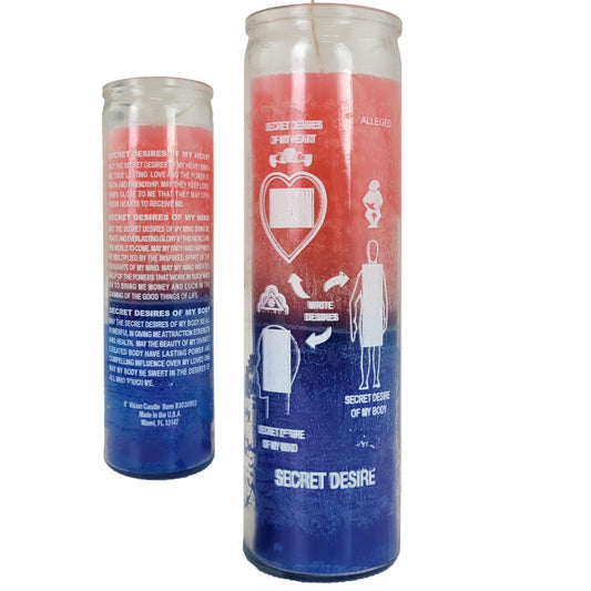 7 Day Candle, Secret Desire (Pink/Blue)