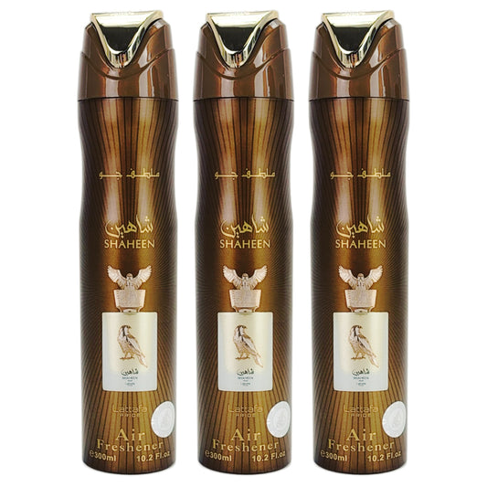 Shaheen Gold Aerosol Air Freshener Spray, 300ml, by Lattafa