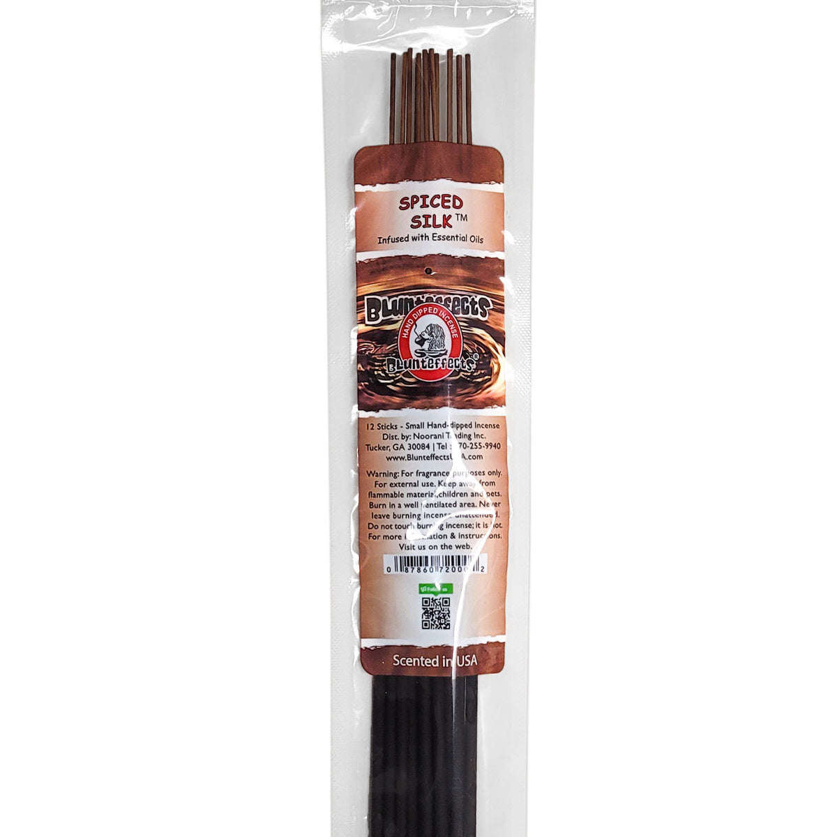 10.5" BluntEffects Incense Fragrance Wands, 12-Pack Spiced Silk